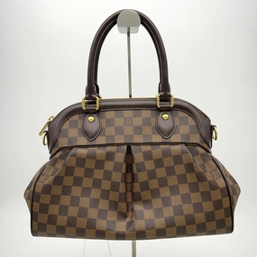 LOUIS VUITTON Damier Trevi PM 2way Hand Shoulder Bag Ebene LA13194