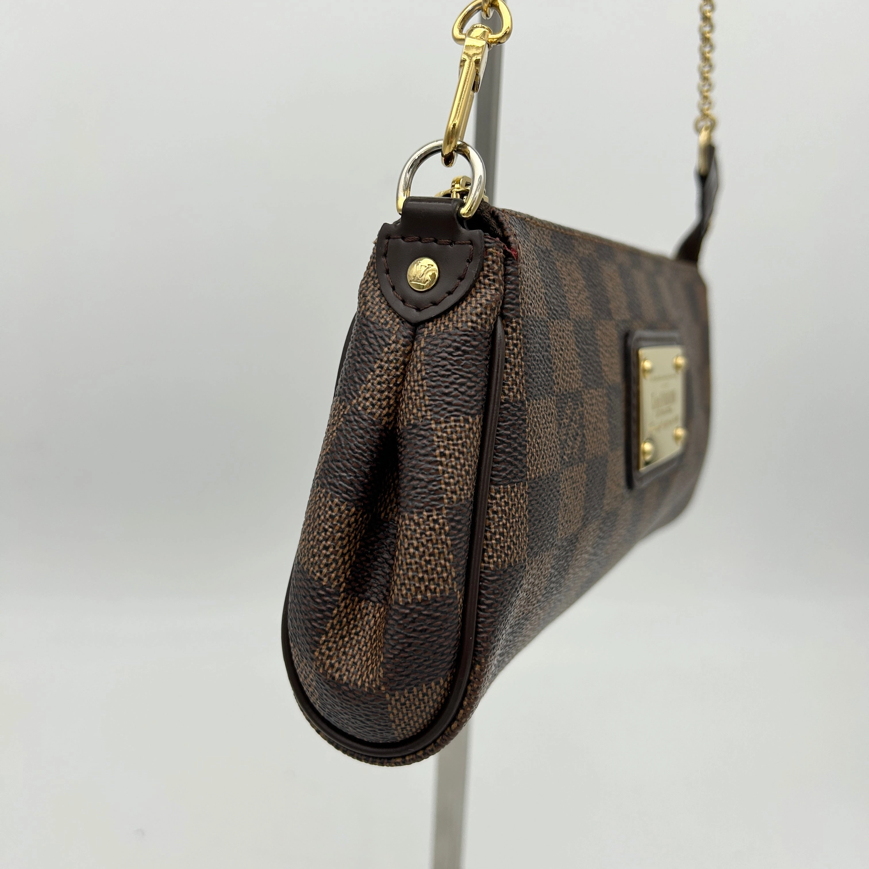 Louis Vuitton Eva Damier Ebene Canvas Red Crossbody Bag