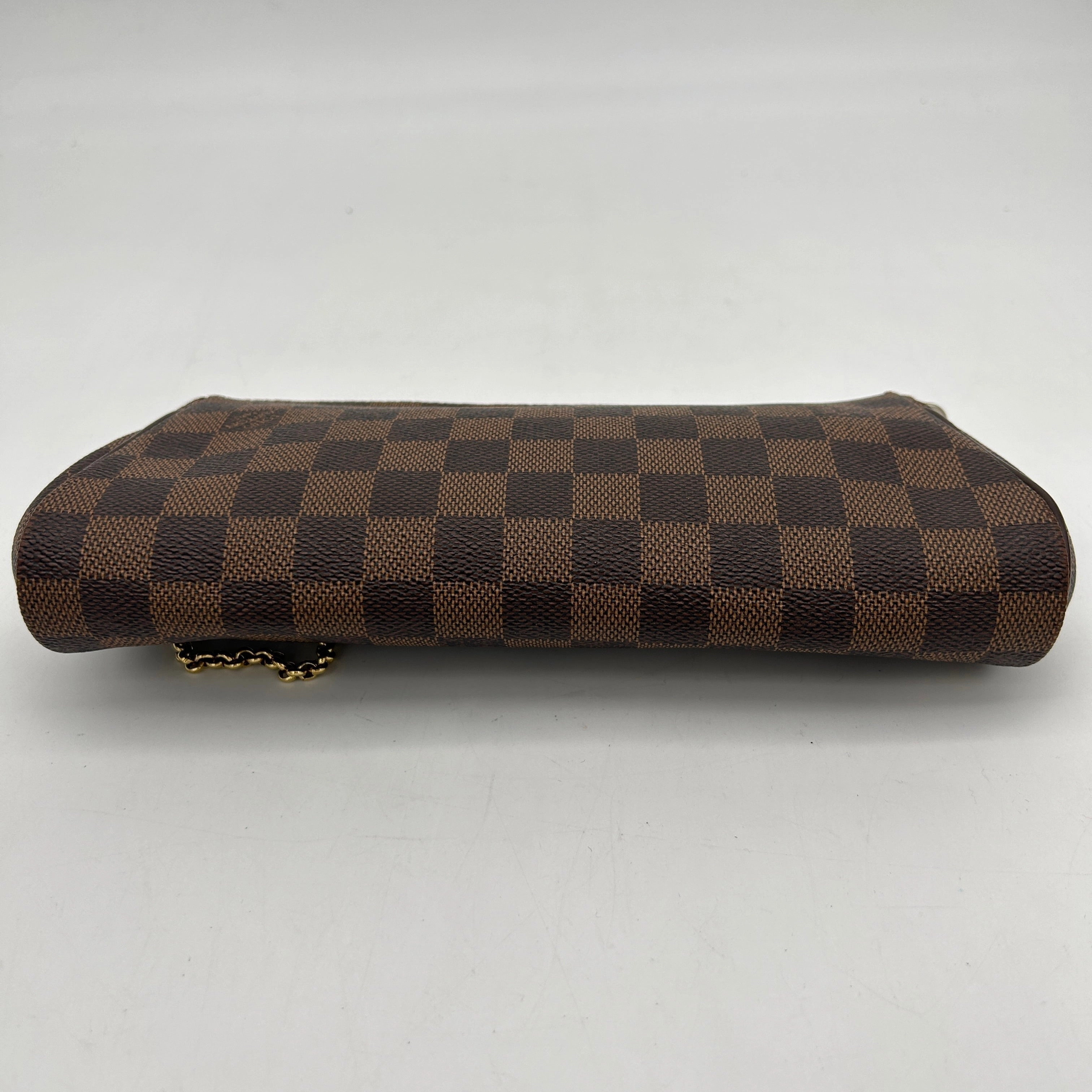 Louis Vuitton Eva Damier Ebene Canvas Red Crossbody Bag