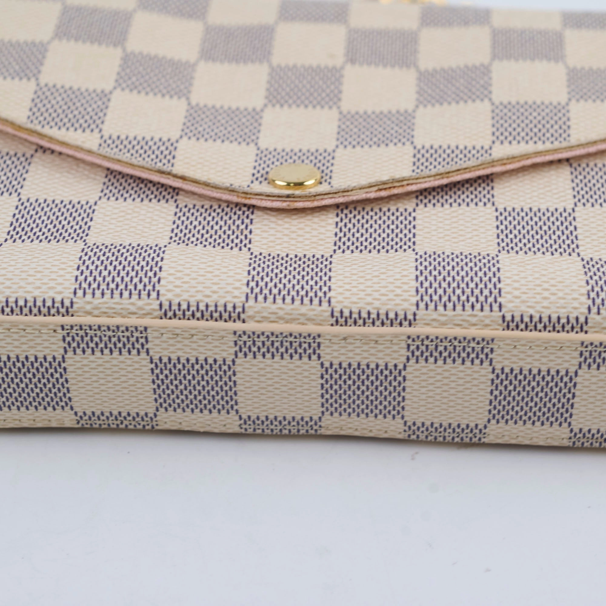 Louis Vuitton Felicie Crossbody clutch Damier Azur