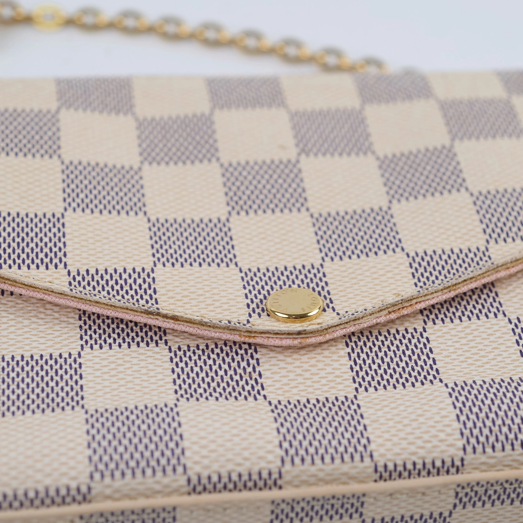 Louis Vuitton Felicie Crossbody clutch Damier Azur