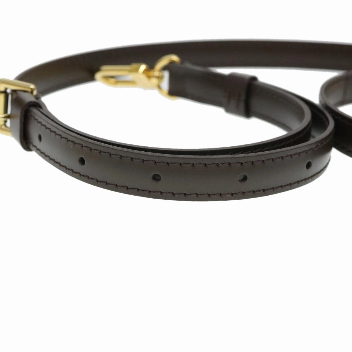 LOUIS VUITTON For Damier Shoulder Strap 47.2"" Dark Brown LV 39677