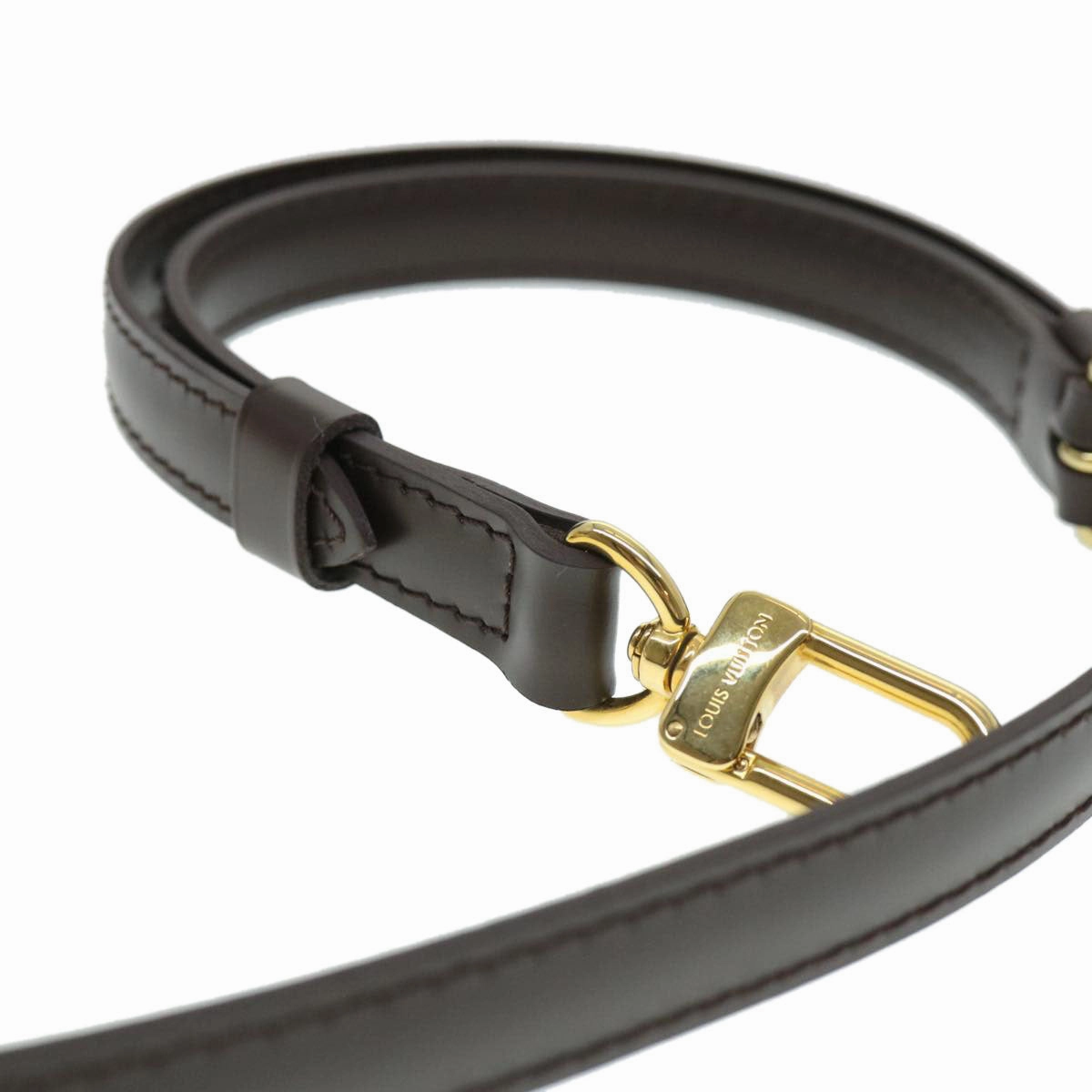 LOUIS VUITTON For Damier Shoulder Strap 47.2"" Dark Brown LV 39677