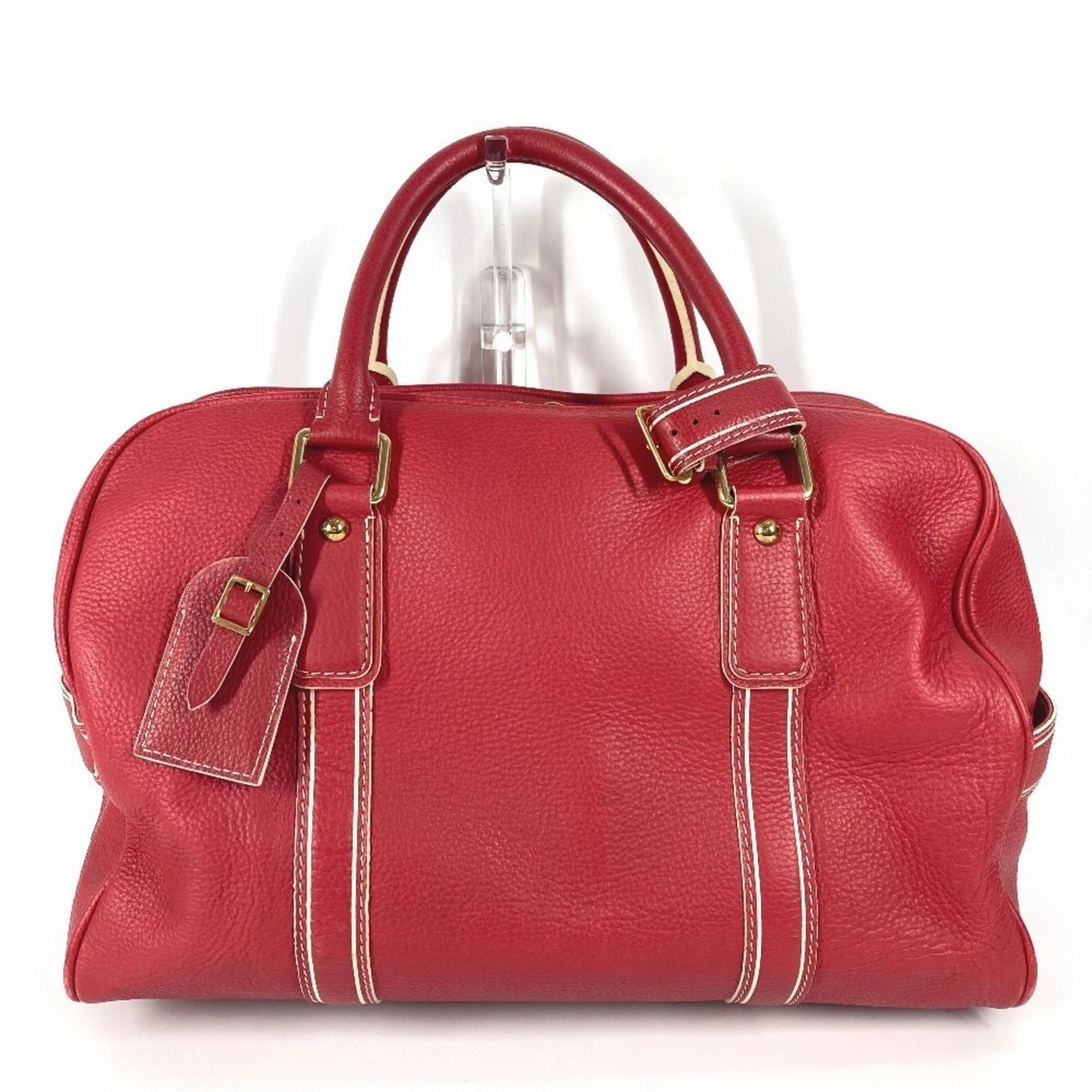 Louis Vuitton Leather Boston Bag Handbag Shoulder Bag (Pre-Owned)