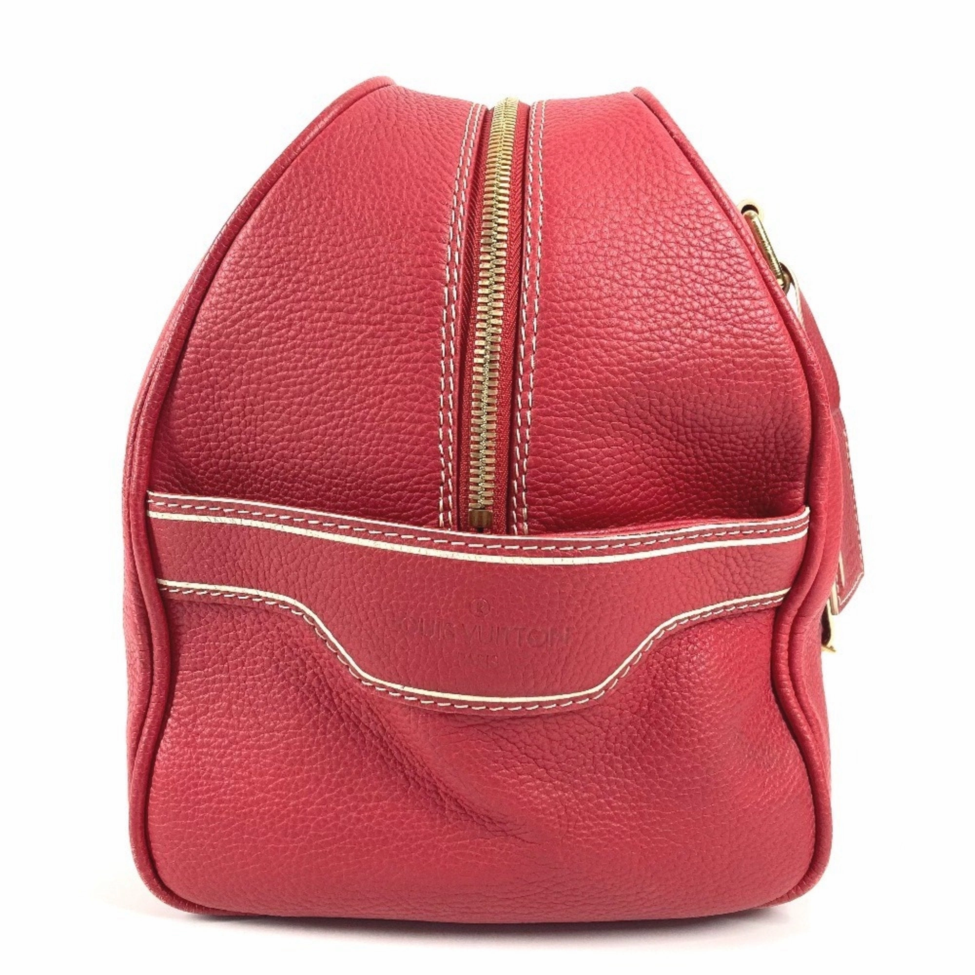 Louis Vuitton Leather Boston Bag Handbag Shoulder Bag (Pre-Owned)
