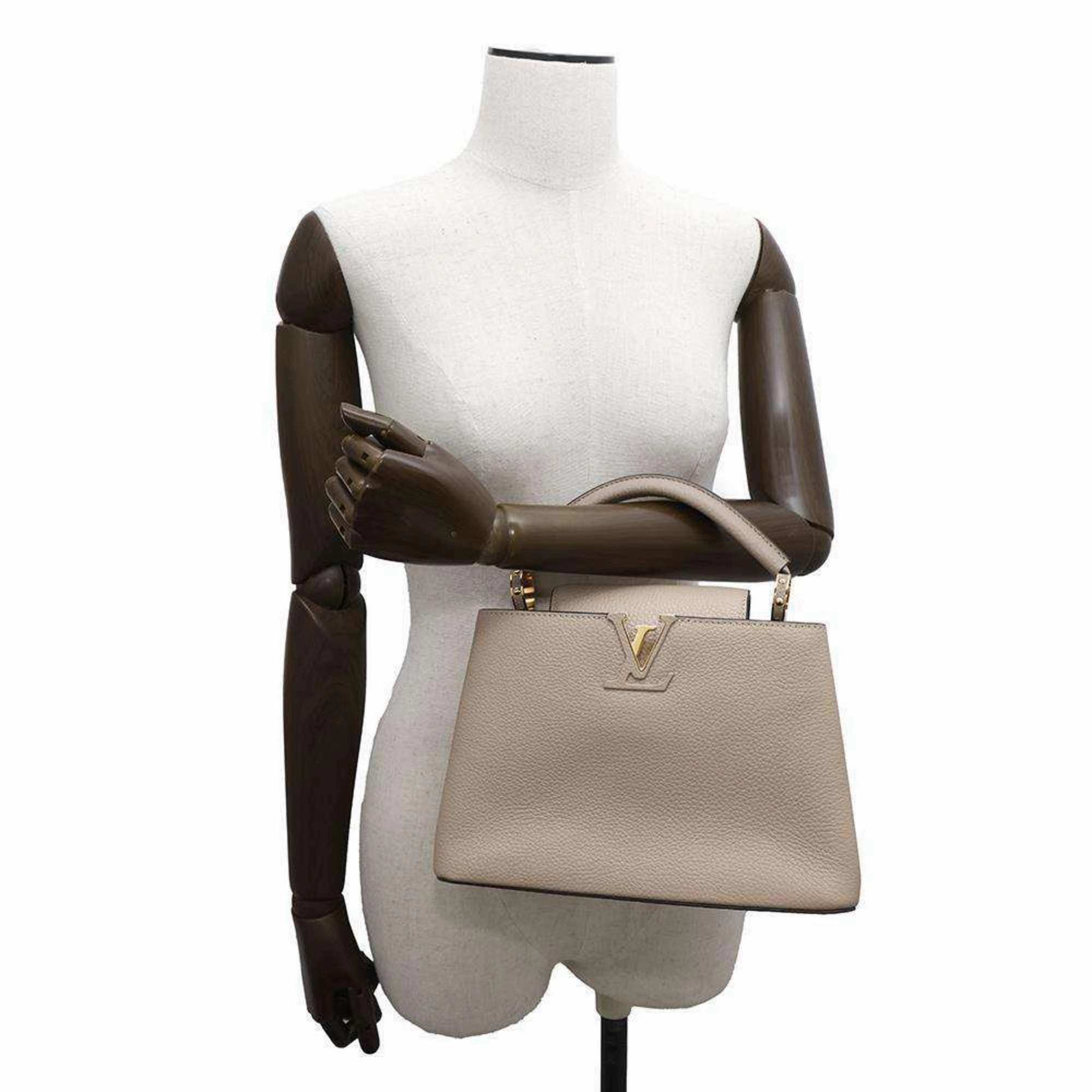 Louis Vuitton Leather Handbag Shoulder Bag (Pre-Owned)