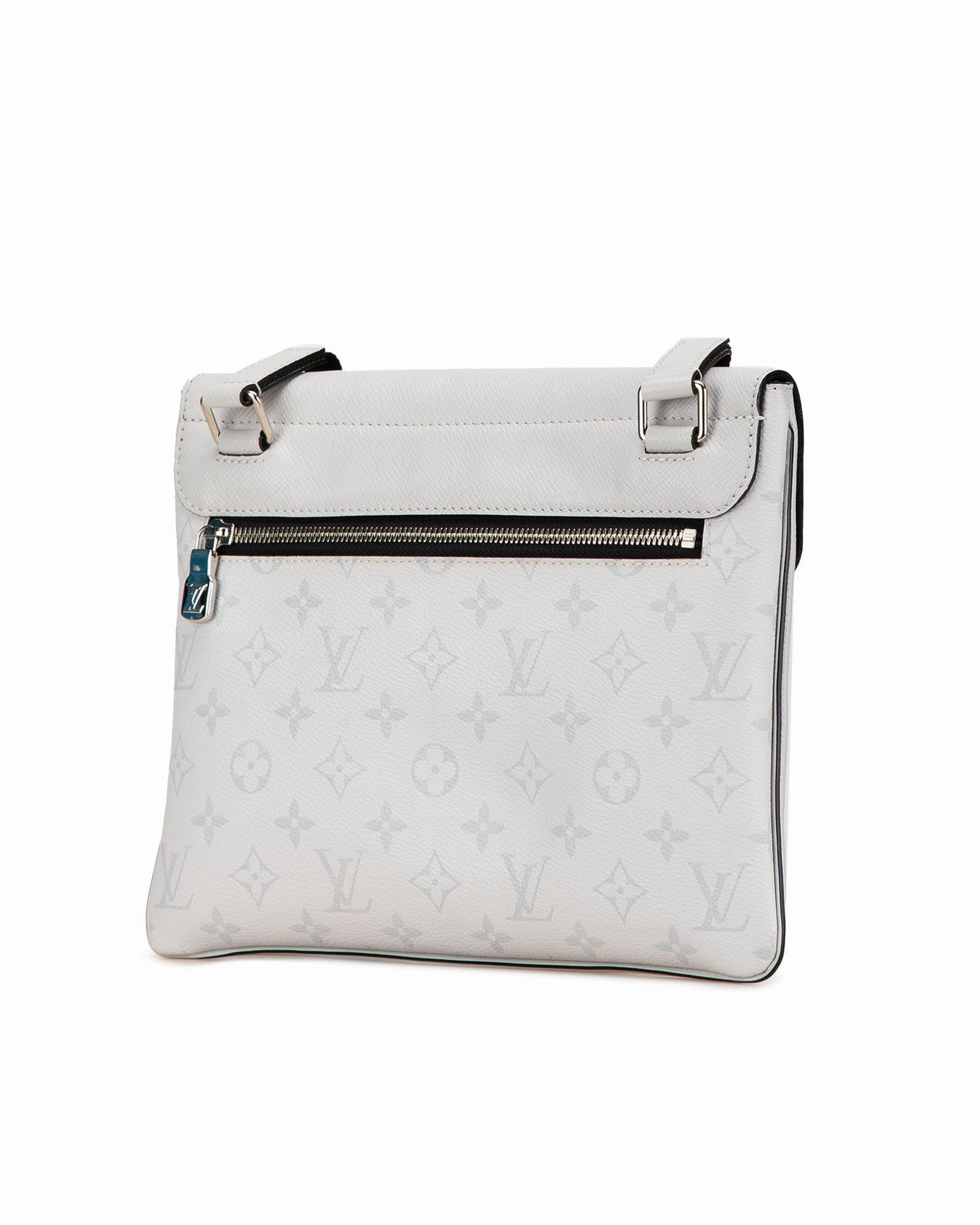Louis Vuitton LV Pont 9 White Monogram Empreinte Leather Crossbody Bag