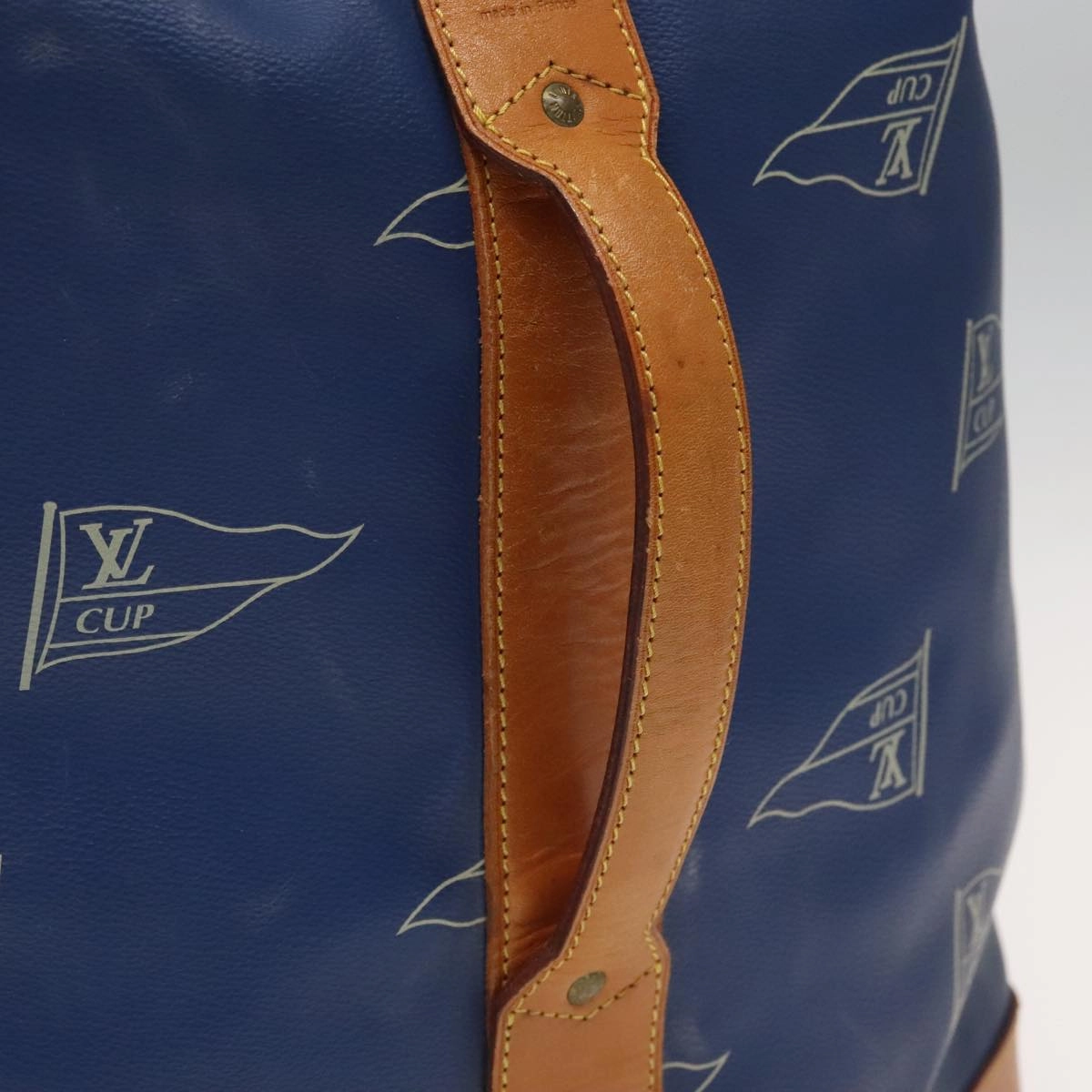 Louis Vuitton Marin Blue Canvas Shoulder Bag