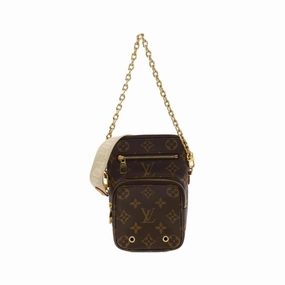 Louis Vuitton Marron Coated Canvas Shoulder Bag (Pre-Owned)