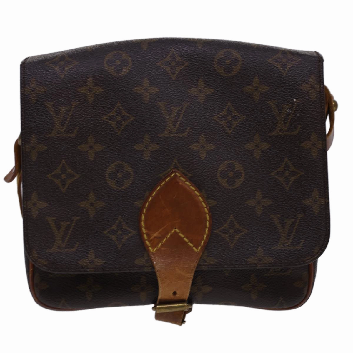 LOUIS VUITTON Monogram Cartouchiere MM Shoulder Bag M51253 LV rd4699