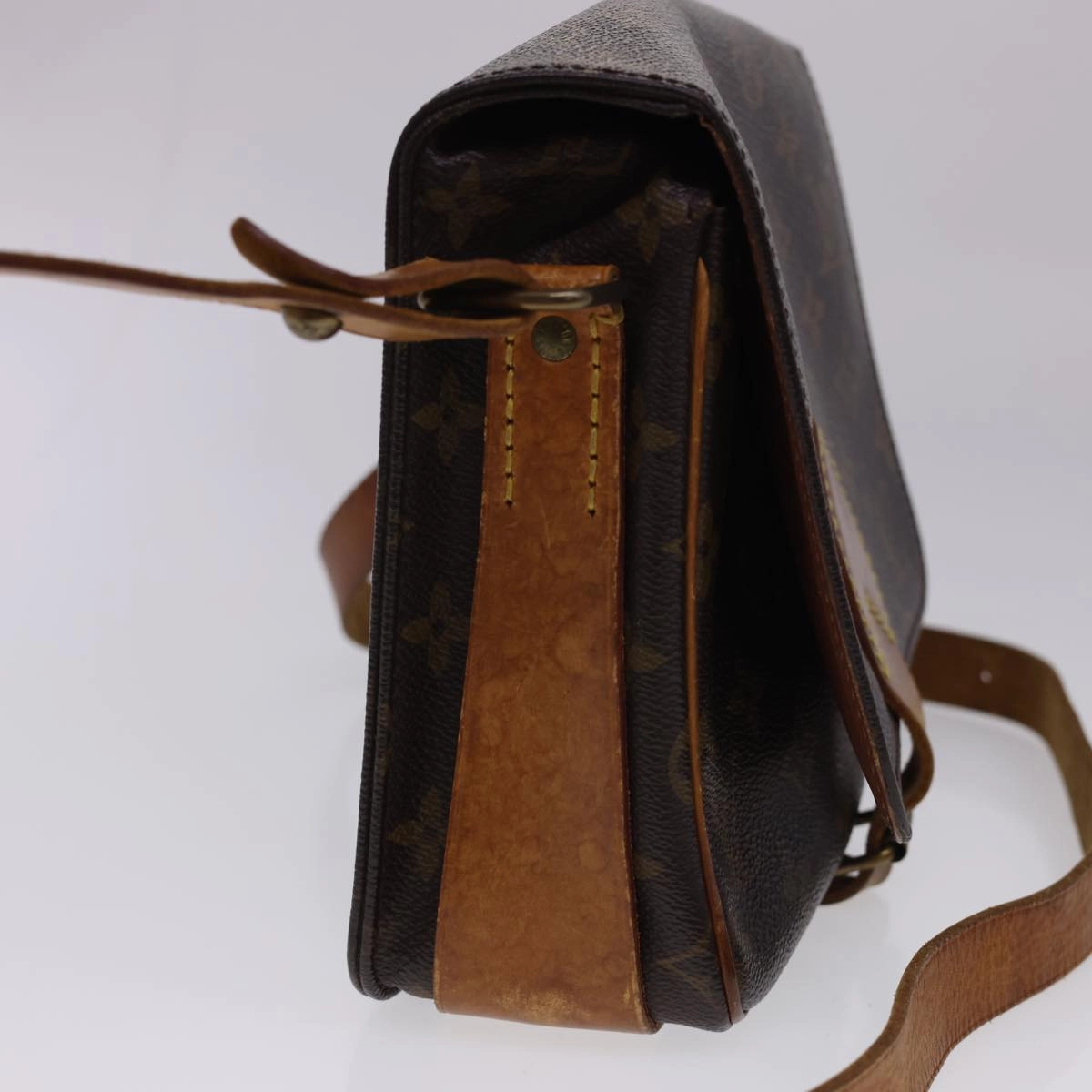 LOUIS VUITTON Monogram Cartouchiere MM Shoulder Bag M51253 LV rd4699