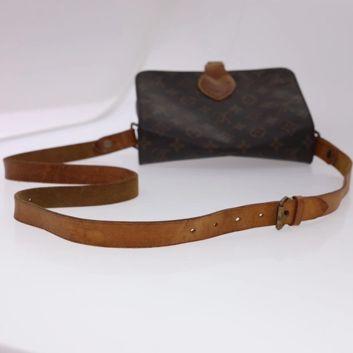 LOUIS VUITTON Monogram Cartouchiere MM Shoulder Bag M51253 LV rd4699