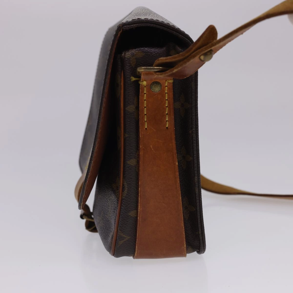 LOUIS VUITTON Monogram Cartouchiere MM Shoulder Bag M51253 LV rd4699