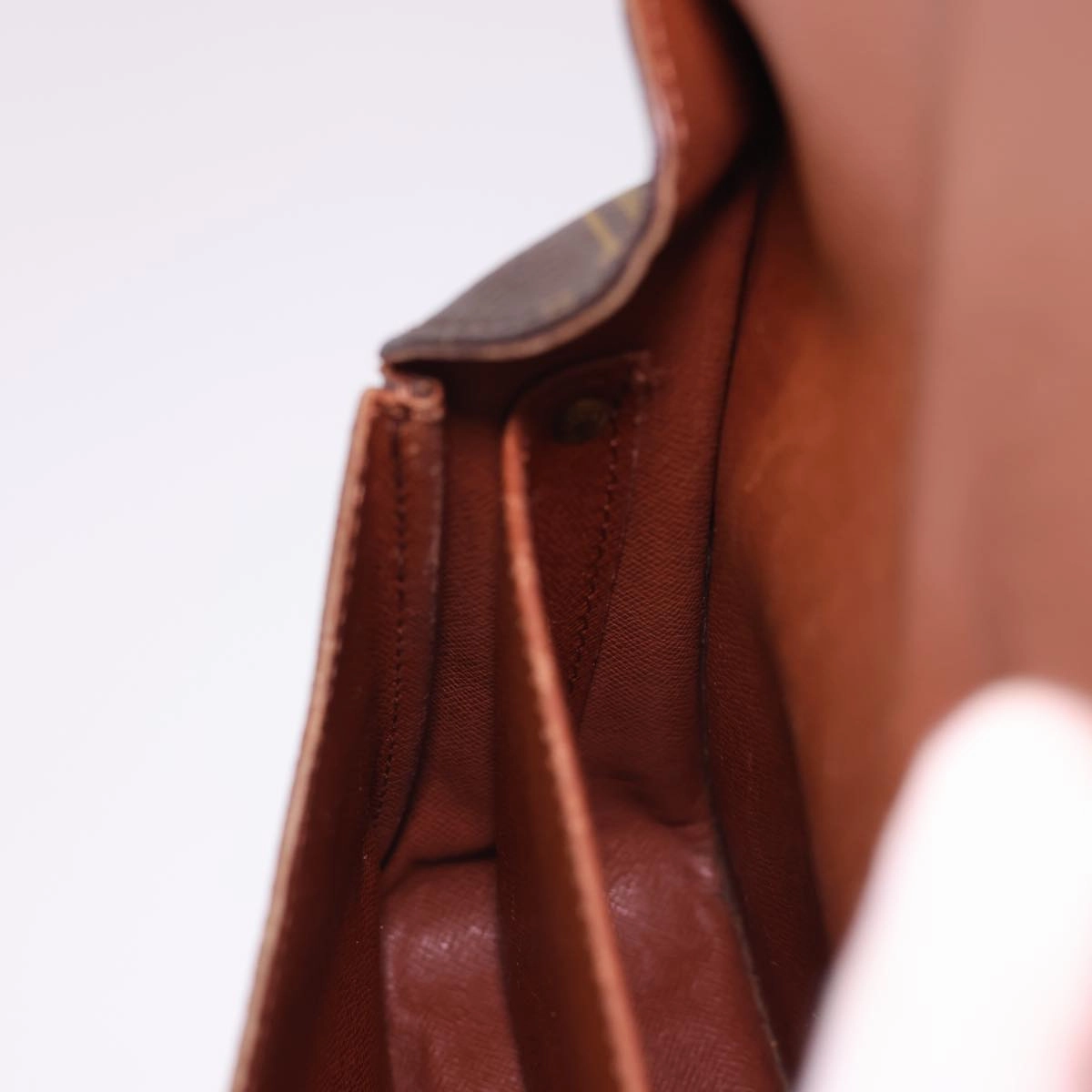 LOUIS VUITTON Monogram Cartouchiere MM Shoulder Bag M51253 LV rd4699