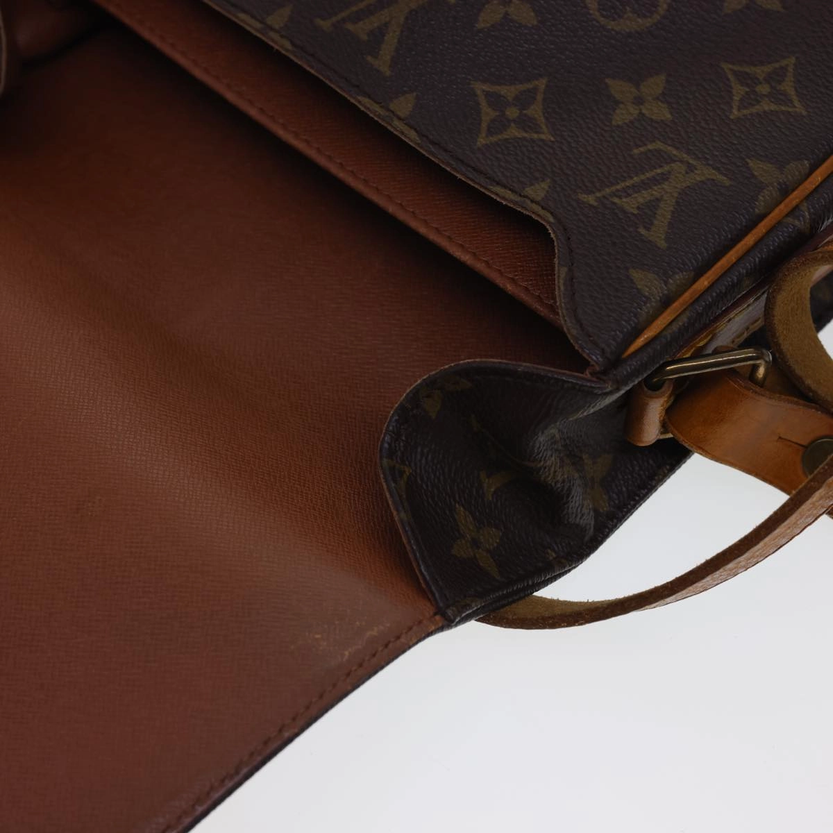 LOUIS VUITTON Monogram Cartouchiere MM Shoulder Bag M51253 LV rd4699