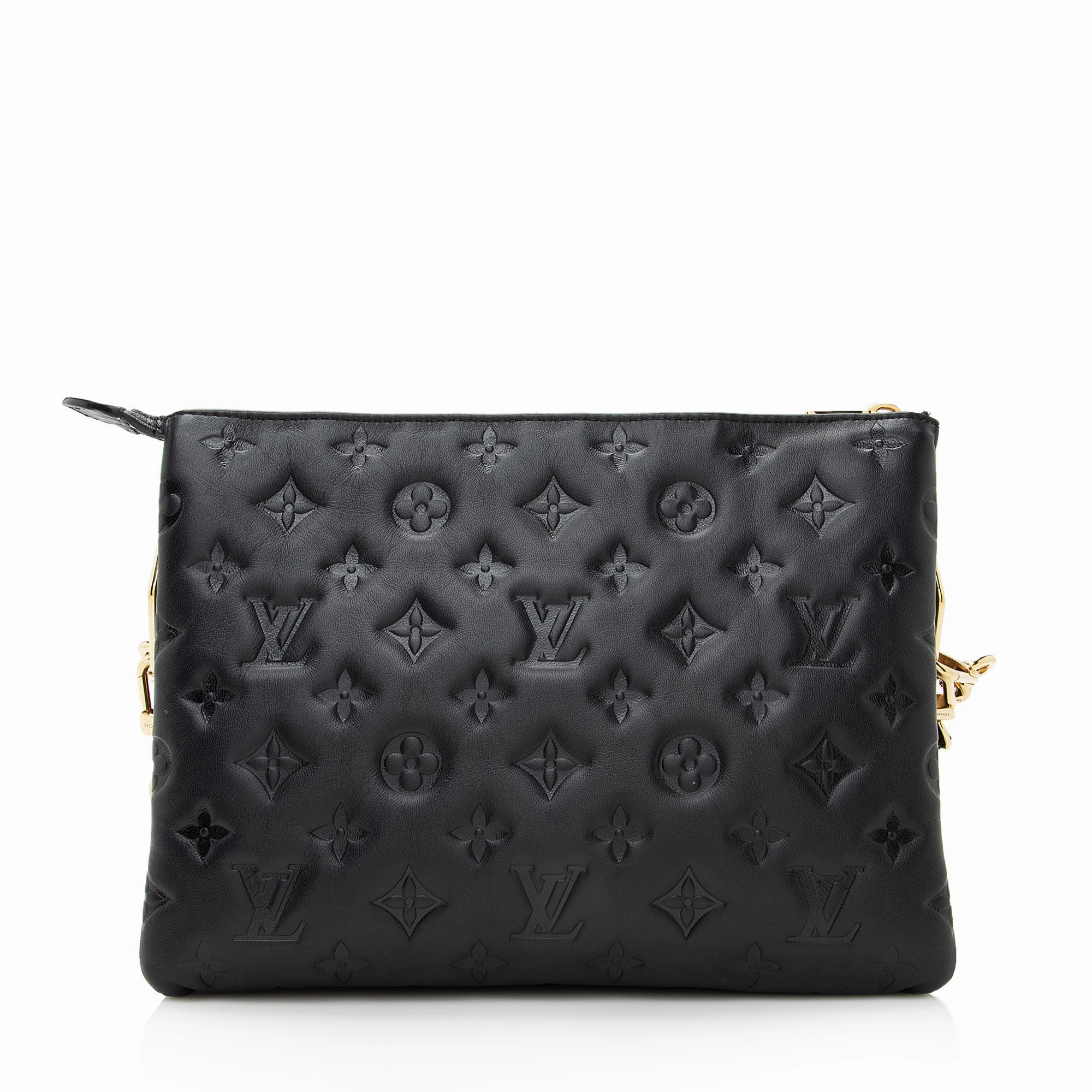 Louis Vuitton Monogram Embossed Lambskin Coussin PM Shoulder Bag (SHF-22447)