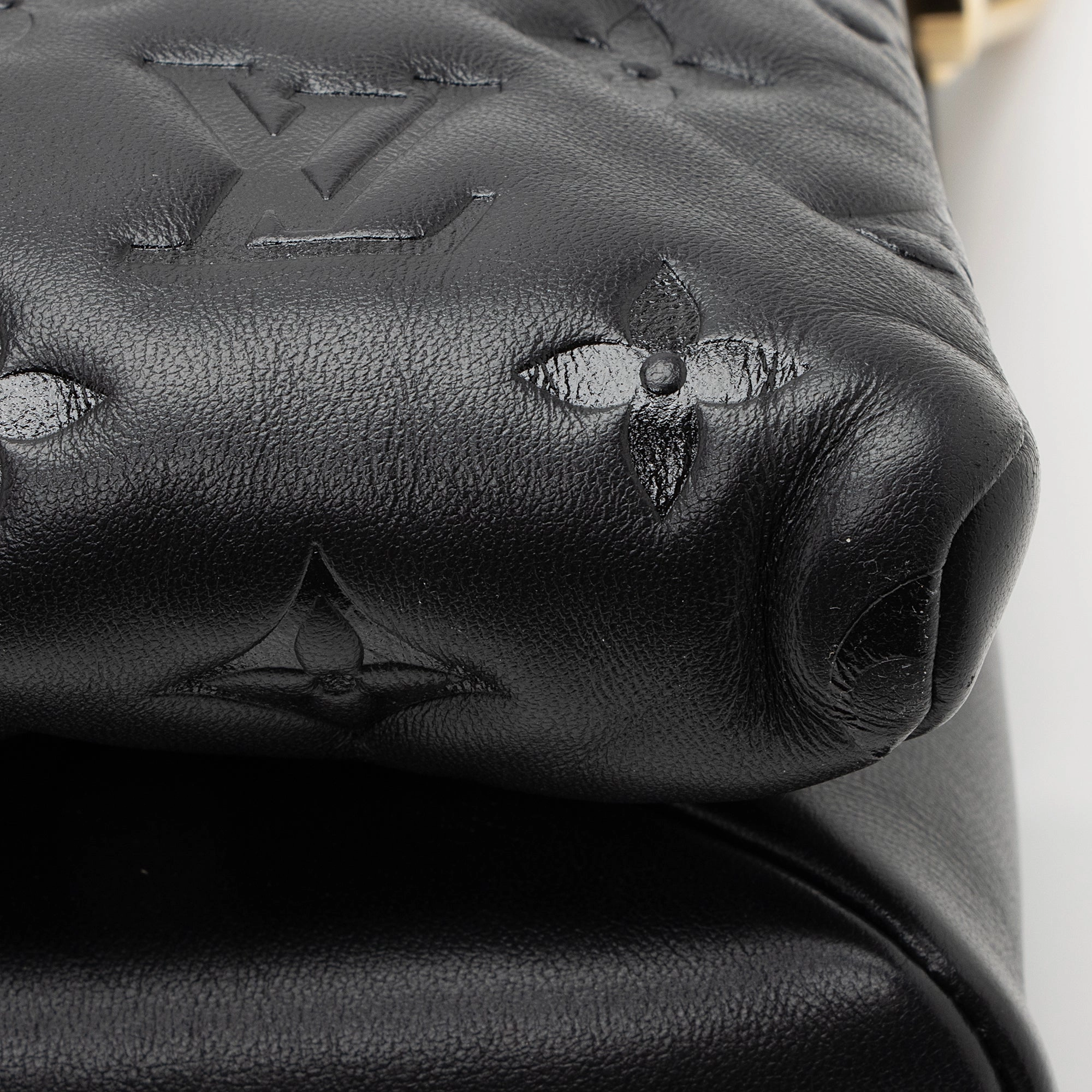 Louis Vuitton Monogram Embossed Lambskin Coussin PM Shoulder Bag (SHF-22447)