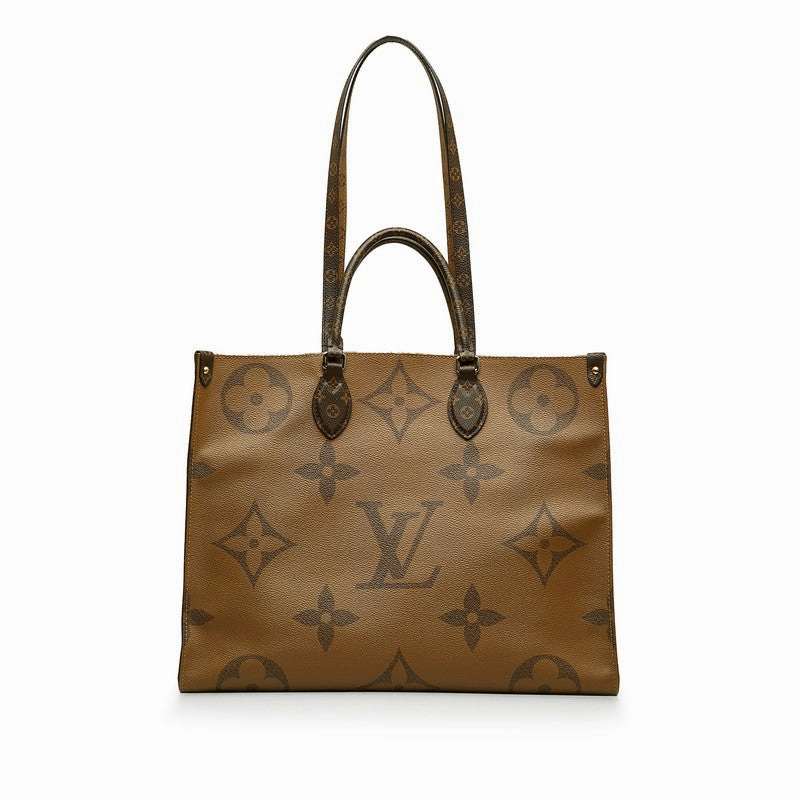 Louis Vuitton Monogram Giant Reverse Onzagor GM Handbag Shoulder Bag 2WAY M45320 Brown PVC Leather  Louis Vuitton