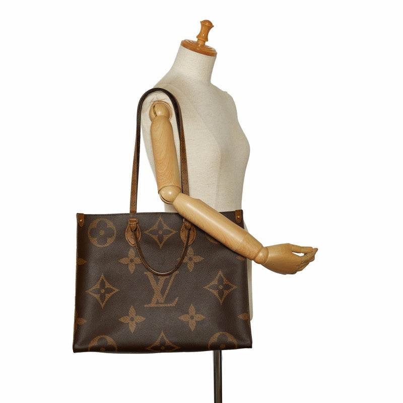 Louis Vuitton Monogram Giant Reverse Onzagor GM Handbag Shoulder Bag 2WAY M45320 Brown PVC Leather  Louis Vuitton