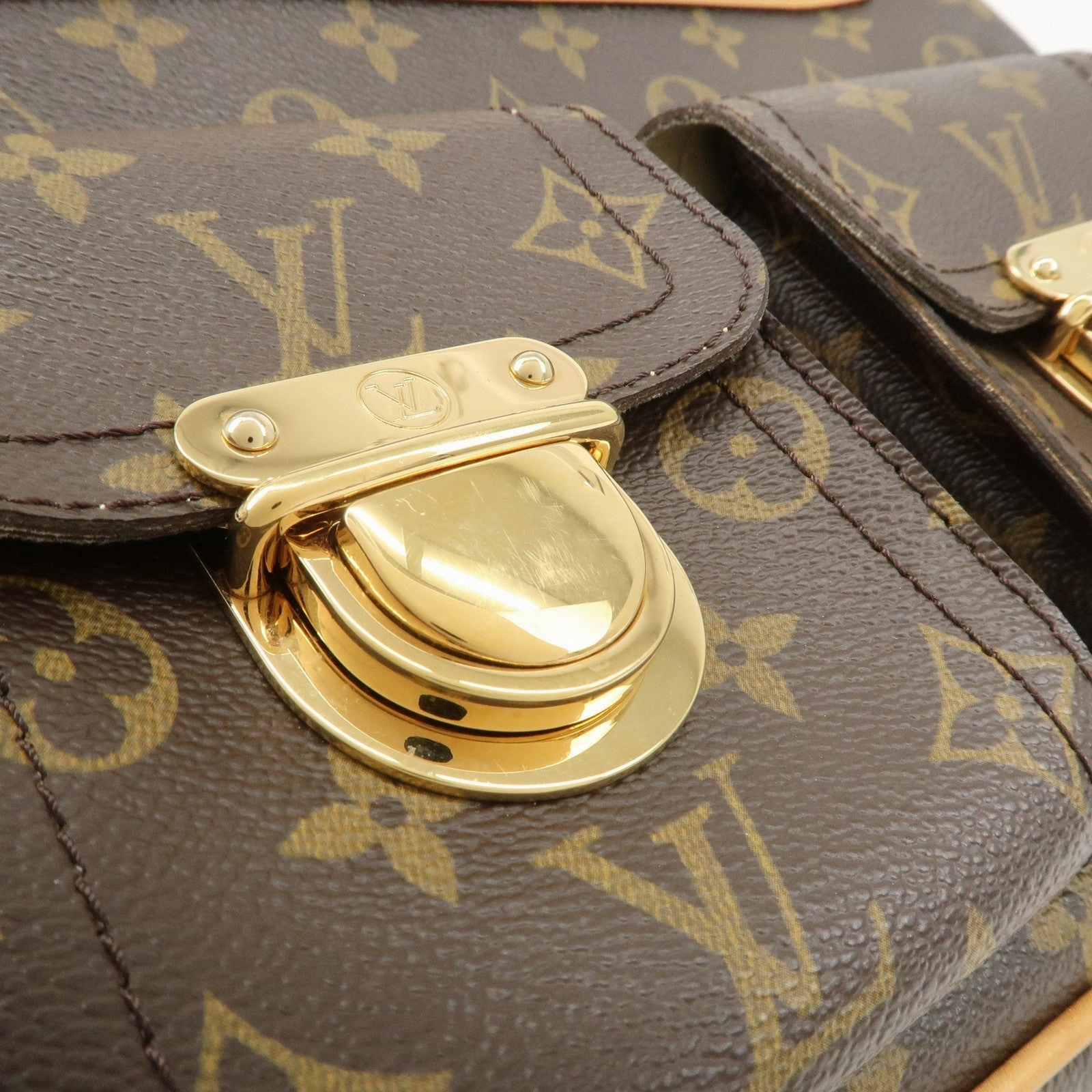 Louis Vuitton Monogram Hudson GM Shoulder Bag Hand Bag M40045