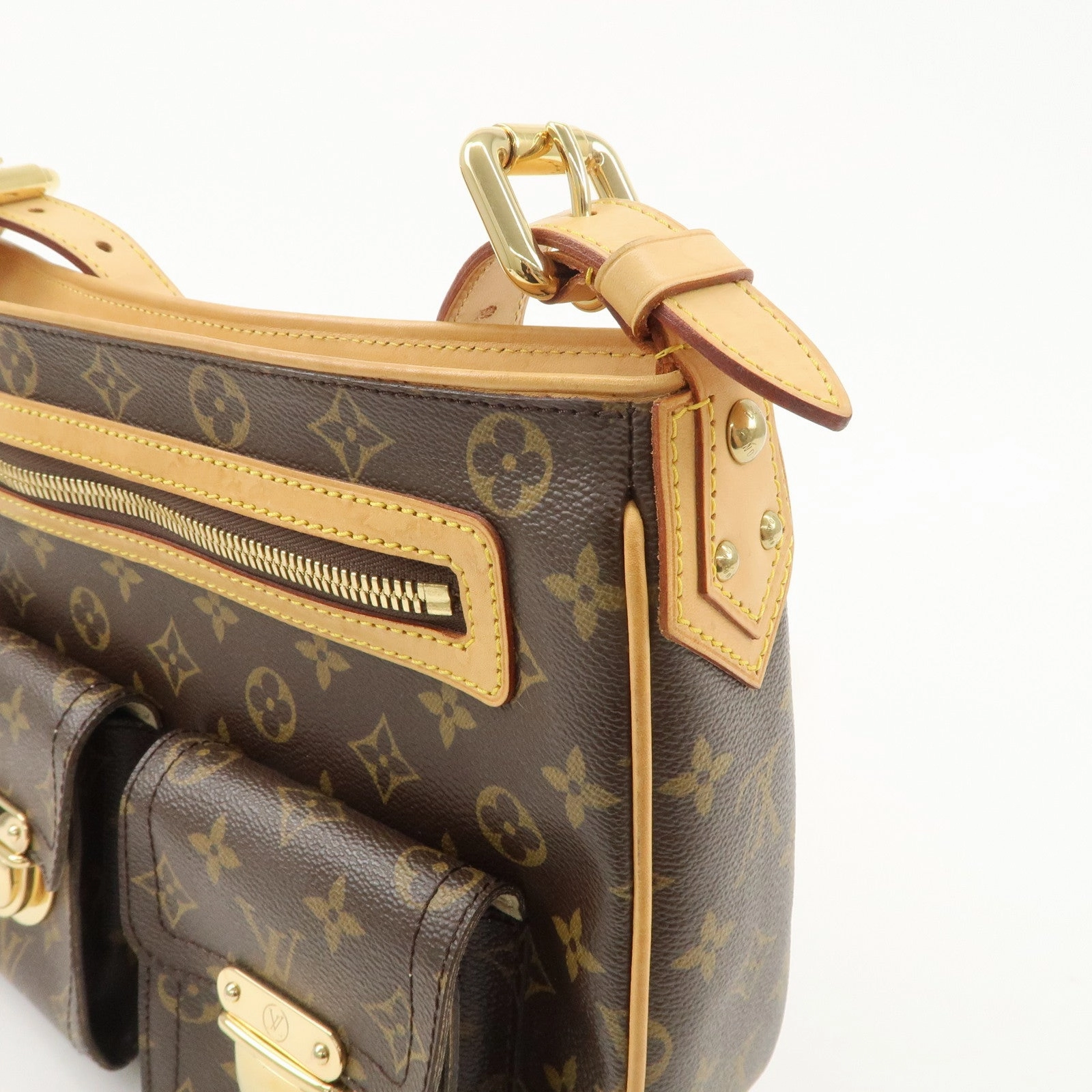 Louis Vuitton Monogram Hudson GM Shoulder Bag Hand Bag M40045