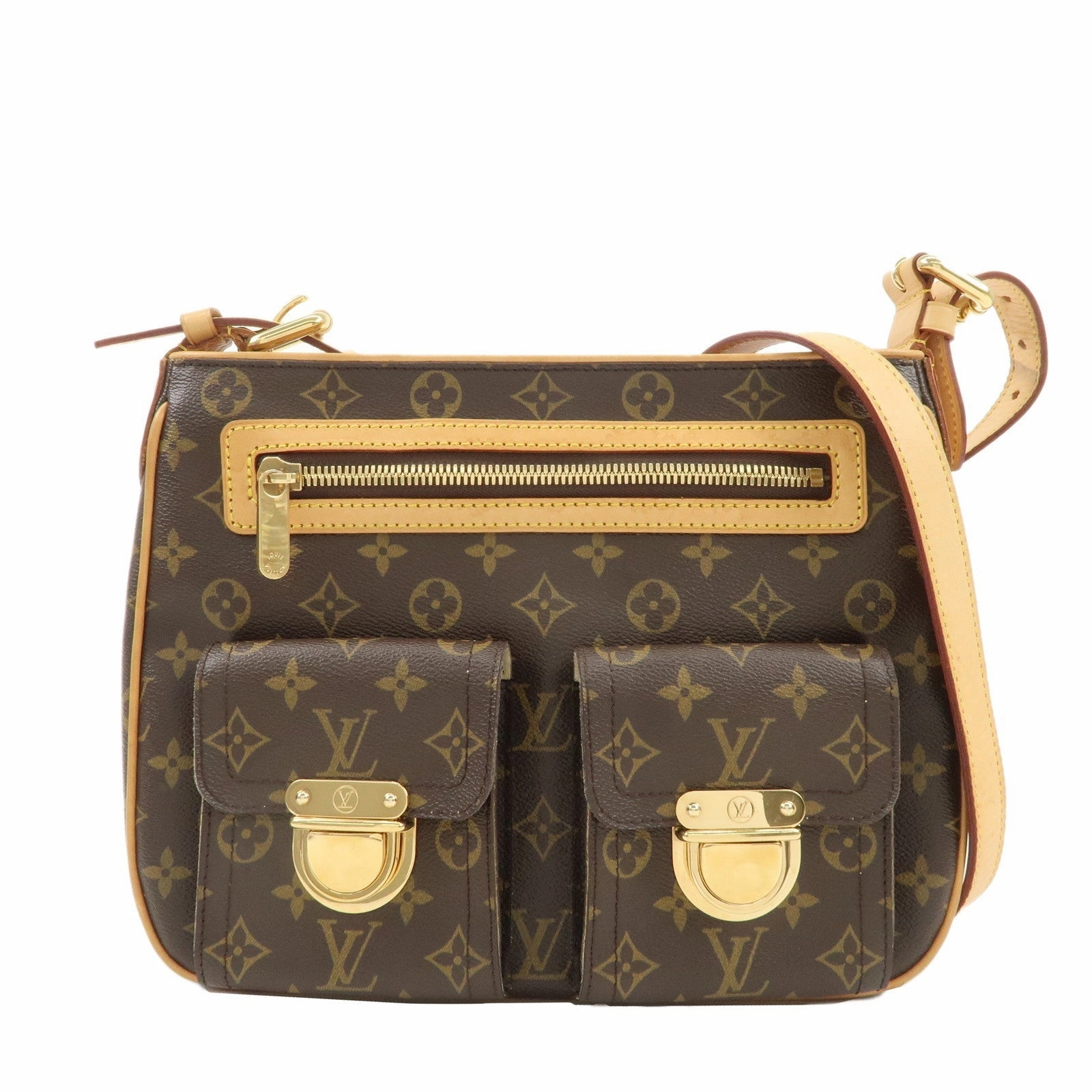 Louis Vuitton Monogram Hudson GM Shoulder Bag Hand Bag M40045