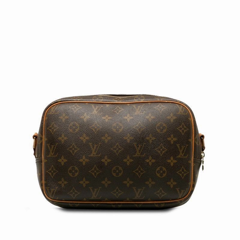 Louis Vuitton Monogram M45254 Shoulder Bag Leather Brown