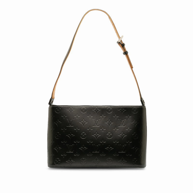 Louis Vuitton Monogram Matte Alston Shoulder Bag M55122 Noir Black Leather