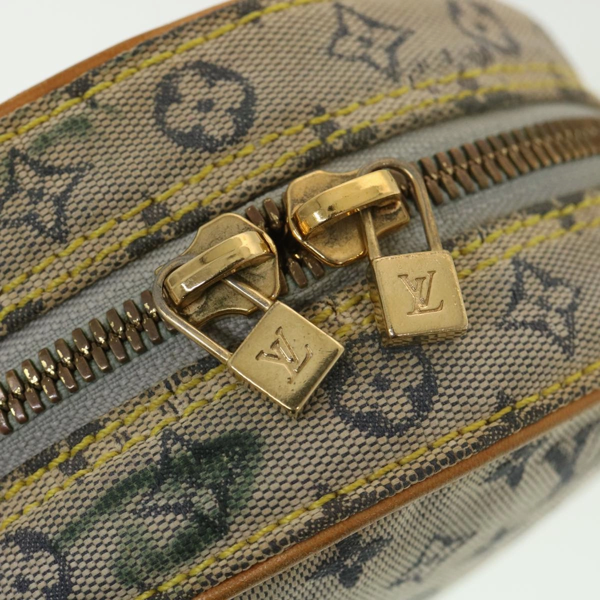 LOUIS VUITTON Monogram Mini Jeanne PM Shoulder Bag Blue M92001 LV 39117