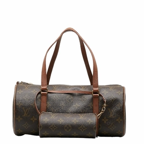 Louis Vuitton Monogram Papillon 30 Shoulder Bag M51365 Brown PVC Leather  Louis Vuitton