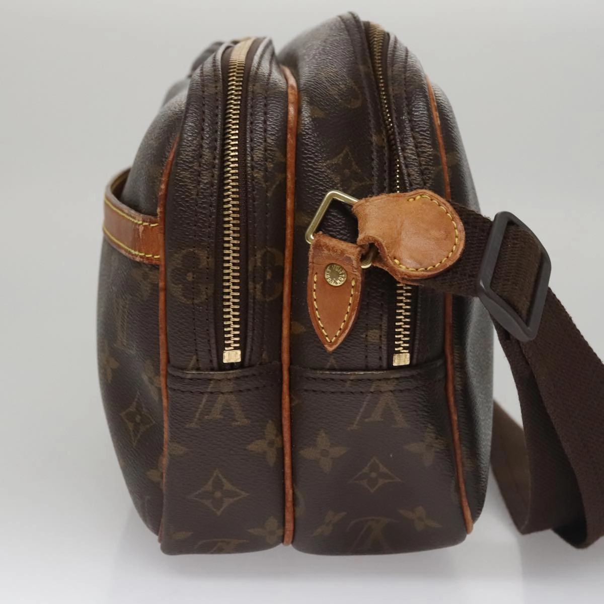 LOUIS VUITTON Monogram Reporter PM Shoulder Bag M45254 LV bs21102