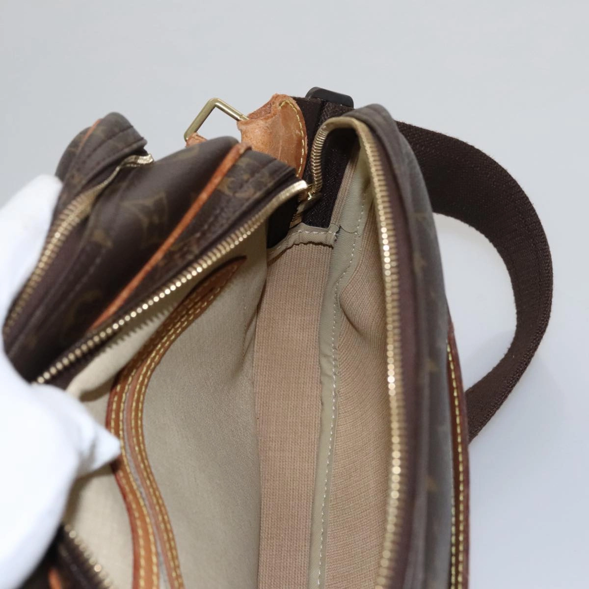 LOUIS VUITTON Monogram Reporter PM Shoulder Bag M45254 LV bs21102