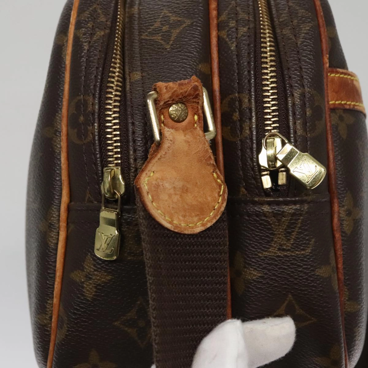 LOUIS VUITTON Monogram Reporter PM Shoulder Bag M45254 LV bs21102