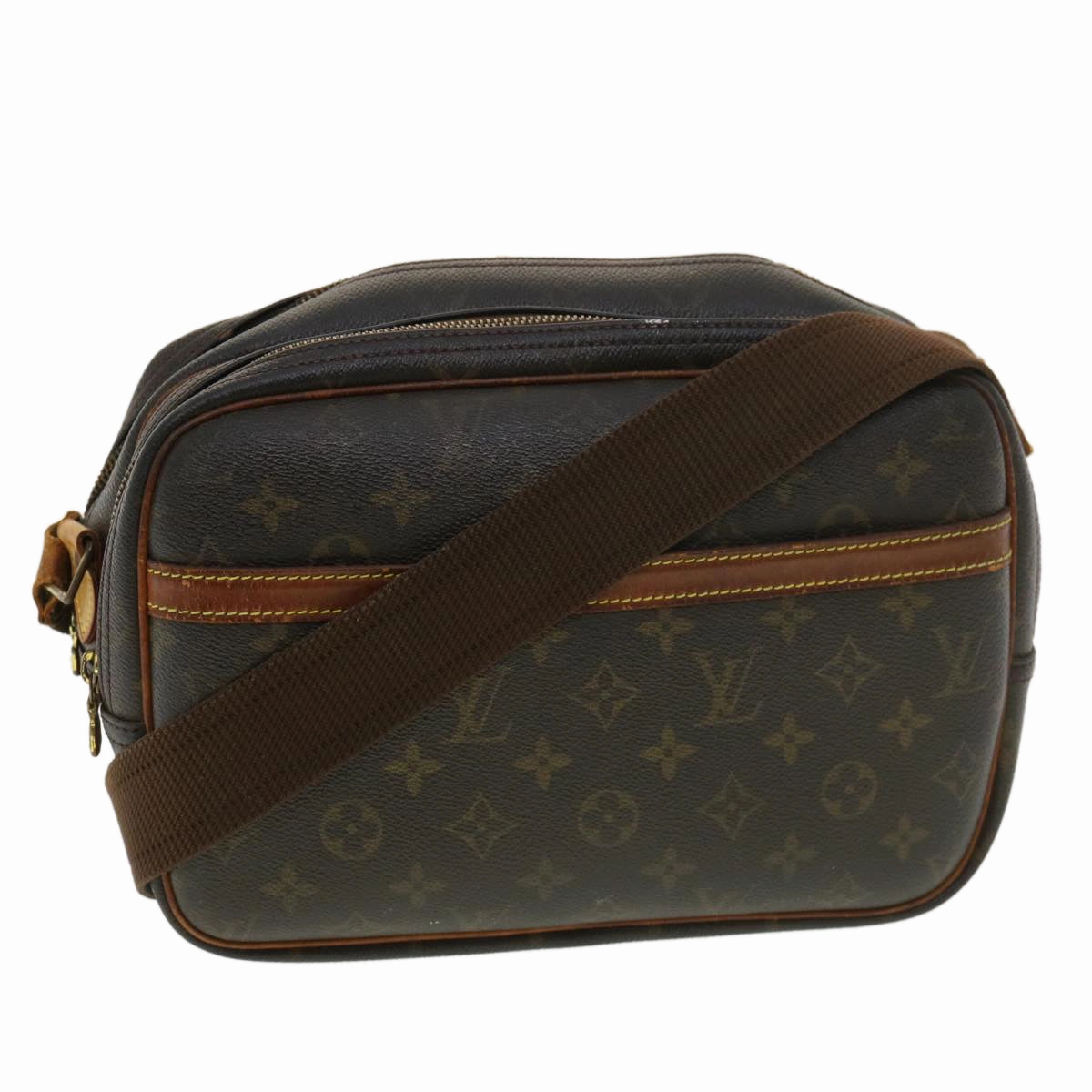 LOUIS VUITTON Monogram Reporter PM Shoulder Bag M45254 LV rd4672
