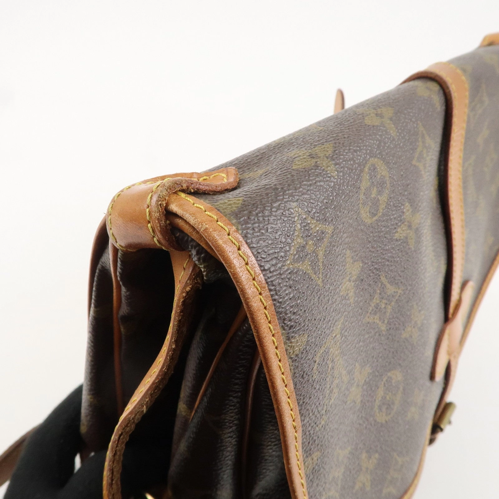 Louis Vuitton Monogram Saumur 30 Crossbody Bag Brown M42256