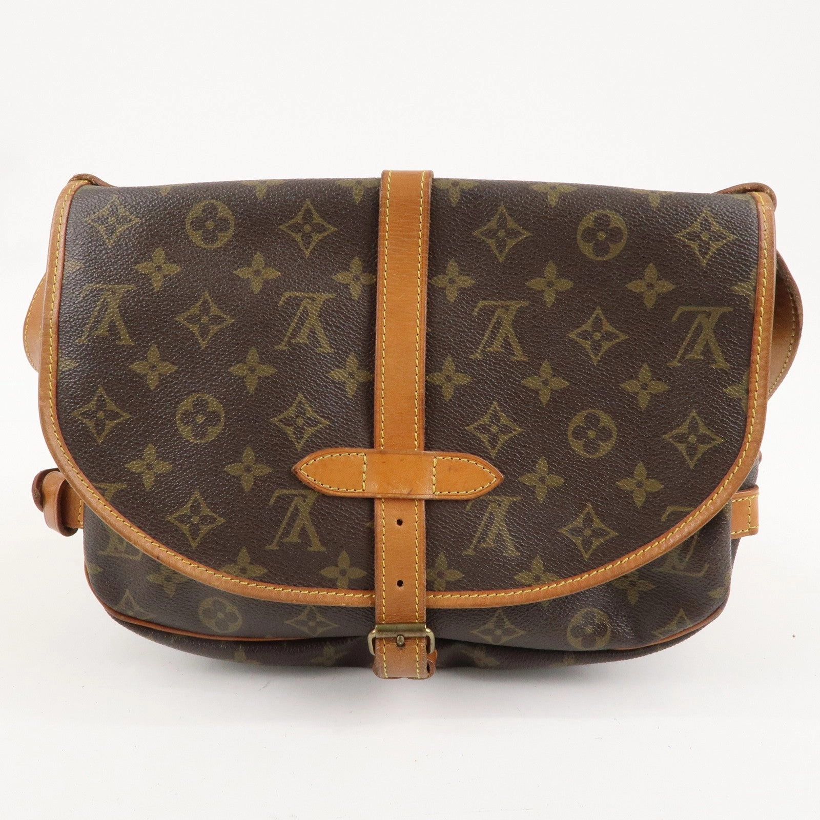 Louis Vuitton Monogram Saumur 30 Crossbody Bag Brown M42256