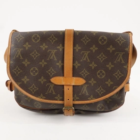 Louis Vuitton Monogram Saumur 30 Crossbody Bag Brown M42256
