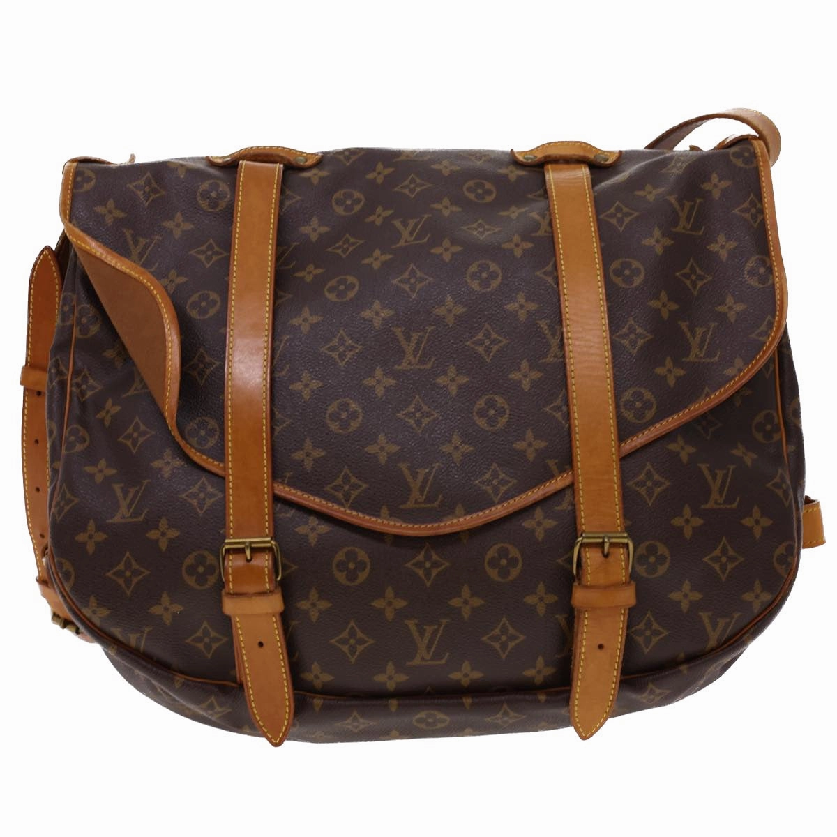 LOUIS VUITTON Monogram Saumur 43 Shoulder Bag M42252 LV 40442
