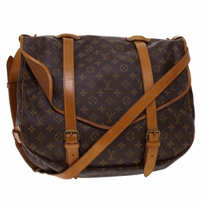 LOUIS VUITTON Monogram Saumur 43 Shoulder Bag M42252 LV 40442