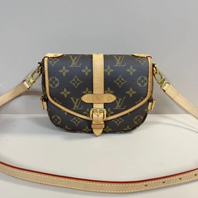 Louis Vuitton Monogram Saumur BB Crossbody Brown