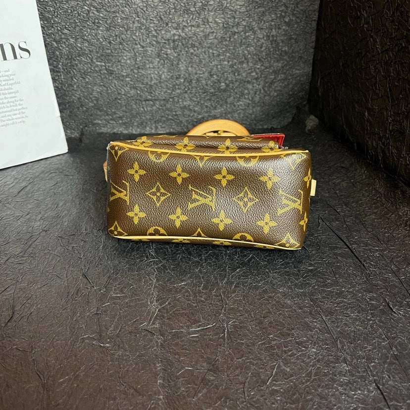 Louis Vuitton Monogram Tofu Brown Crossbody Bag 18cm