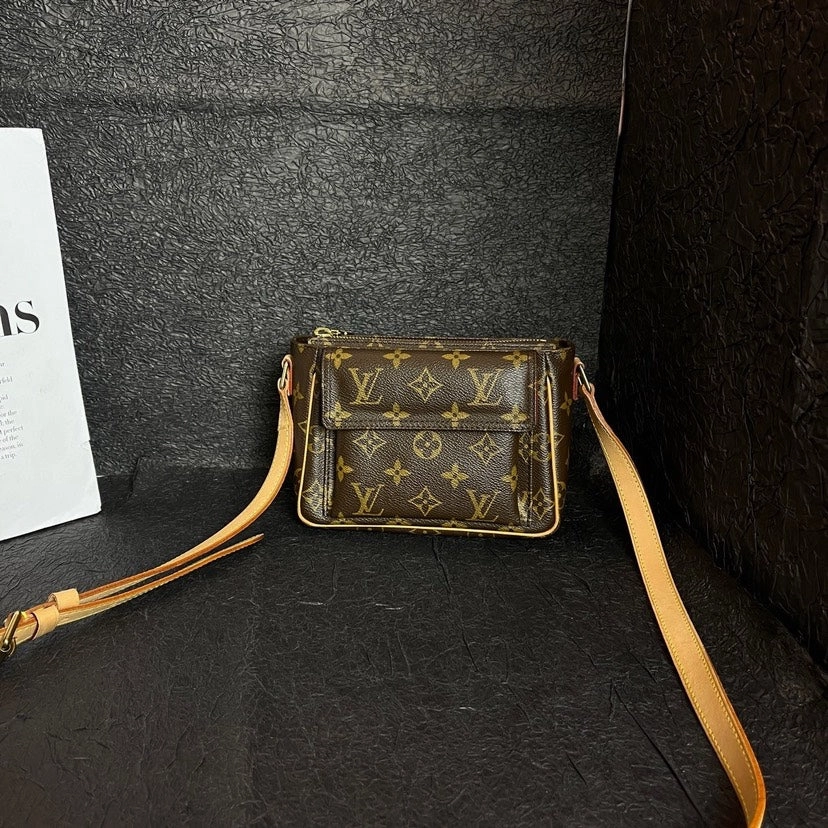 Louis Vuitton Monogram Tofu Brown Crossbody Bag 18cm