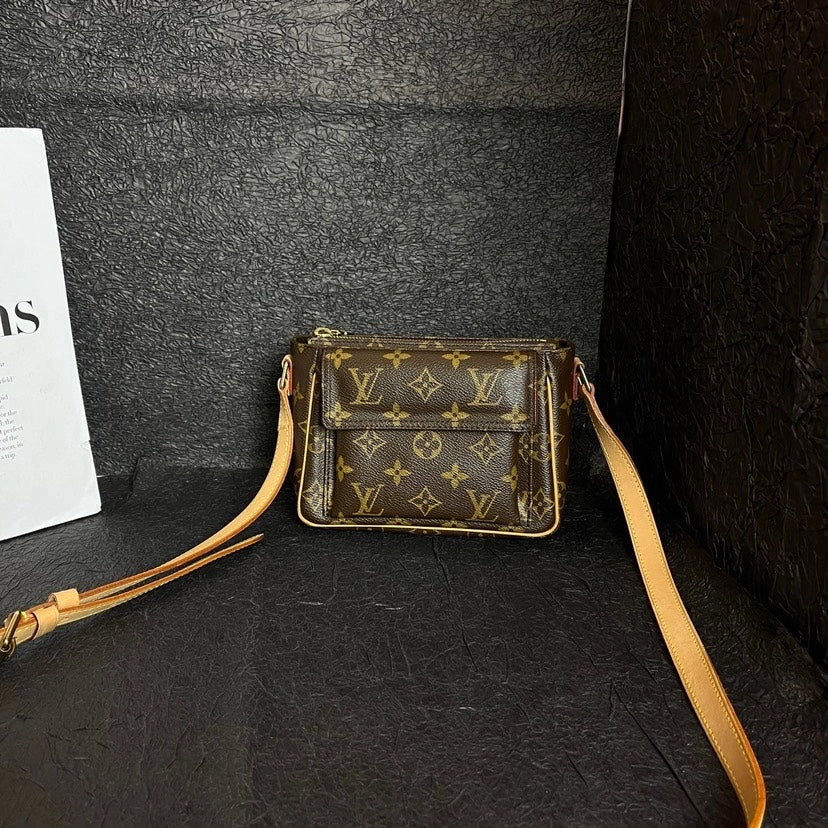 Louis Vuitton Monogram Tofu Brown Crossbody Bag 18cm