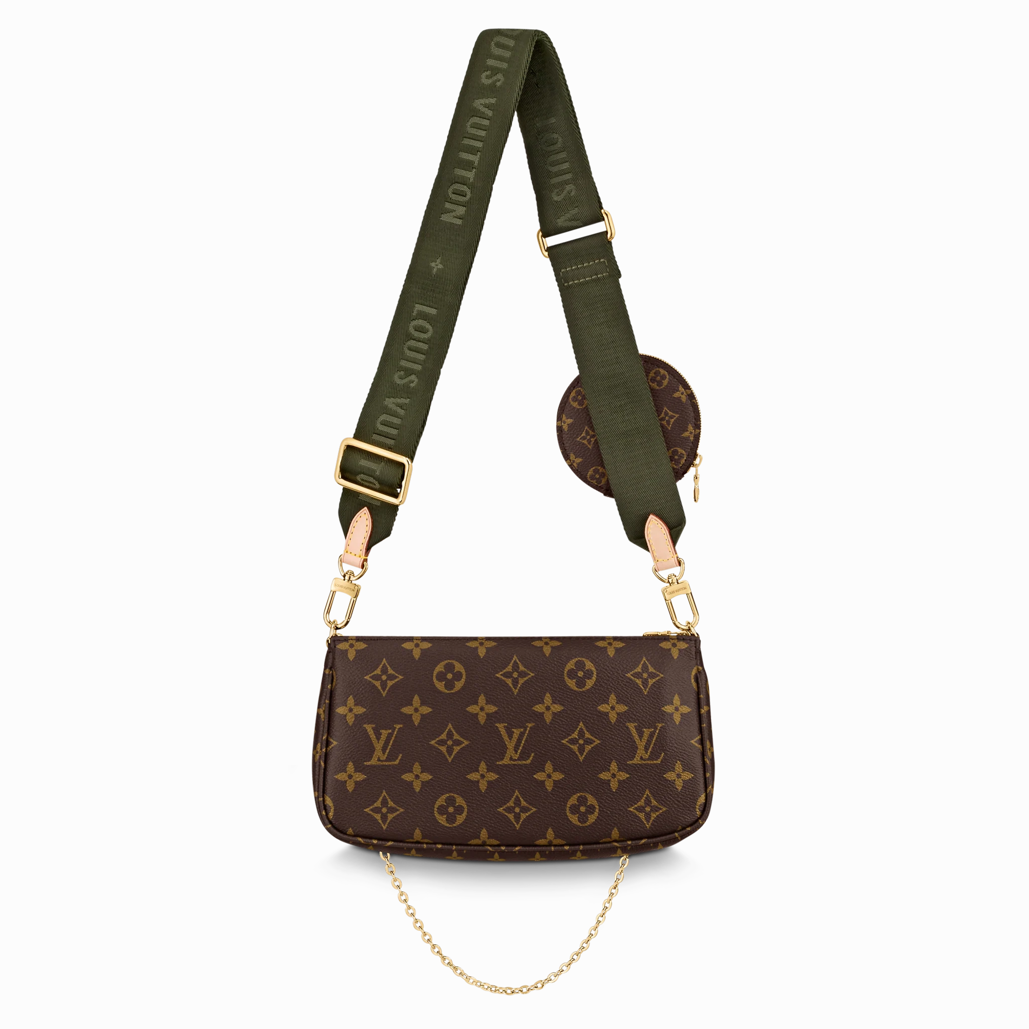 Louis Vuitton Multi Pochette Khaki Crossbody Bag
