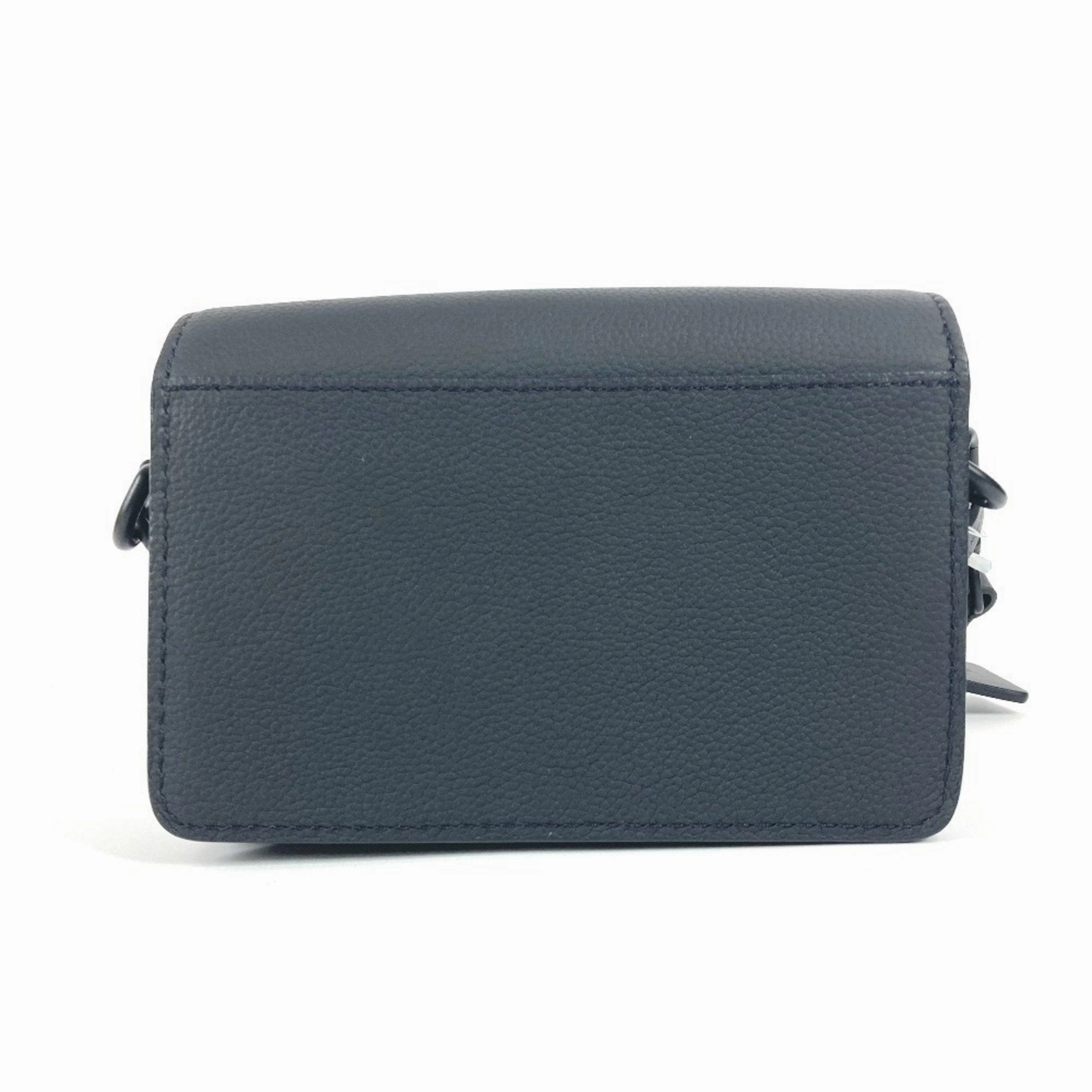 Louis Vuitton Noir Leather Shoulder Bag (Pre-Owned)
