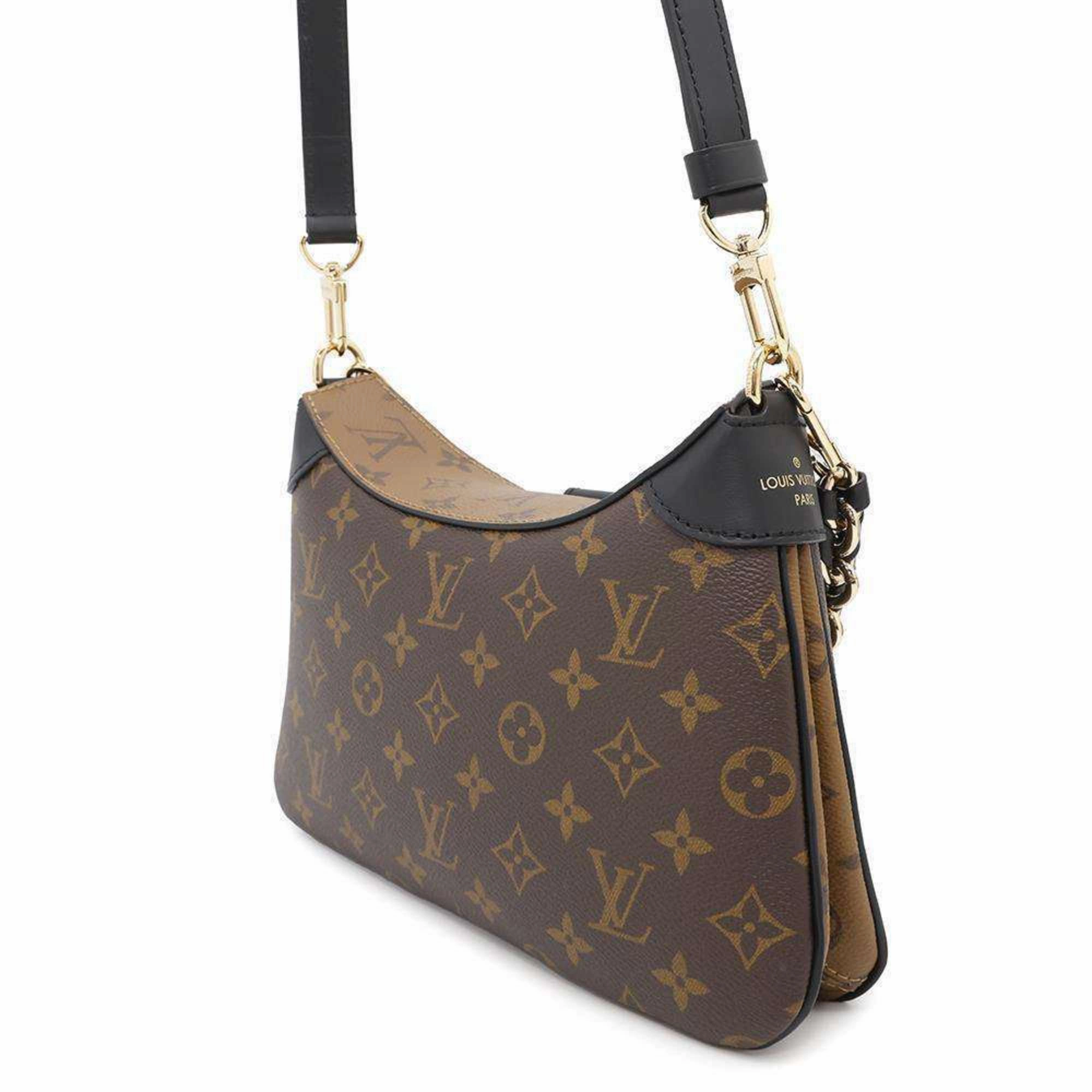 Louis Vuitton Noir Monogram Reverse Shoulder Bag (Pre-Owned)