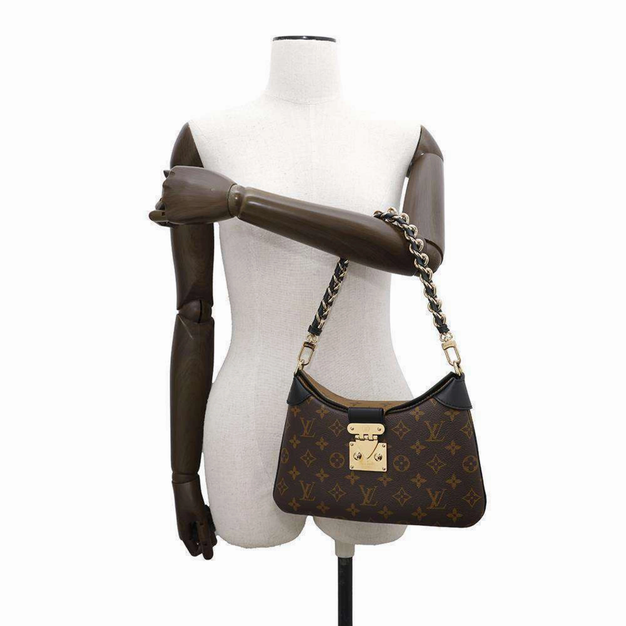 Louis Vuitton Noir Monogram Reverse Shoulder Bag (Pre-Owned)
