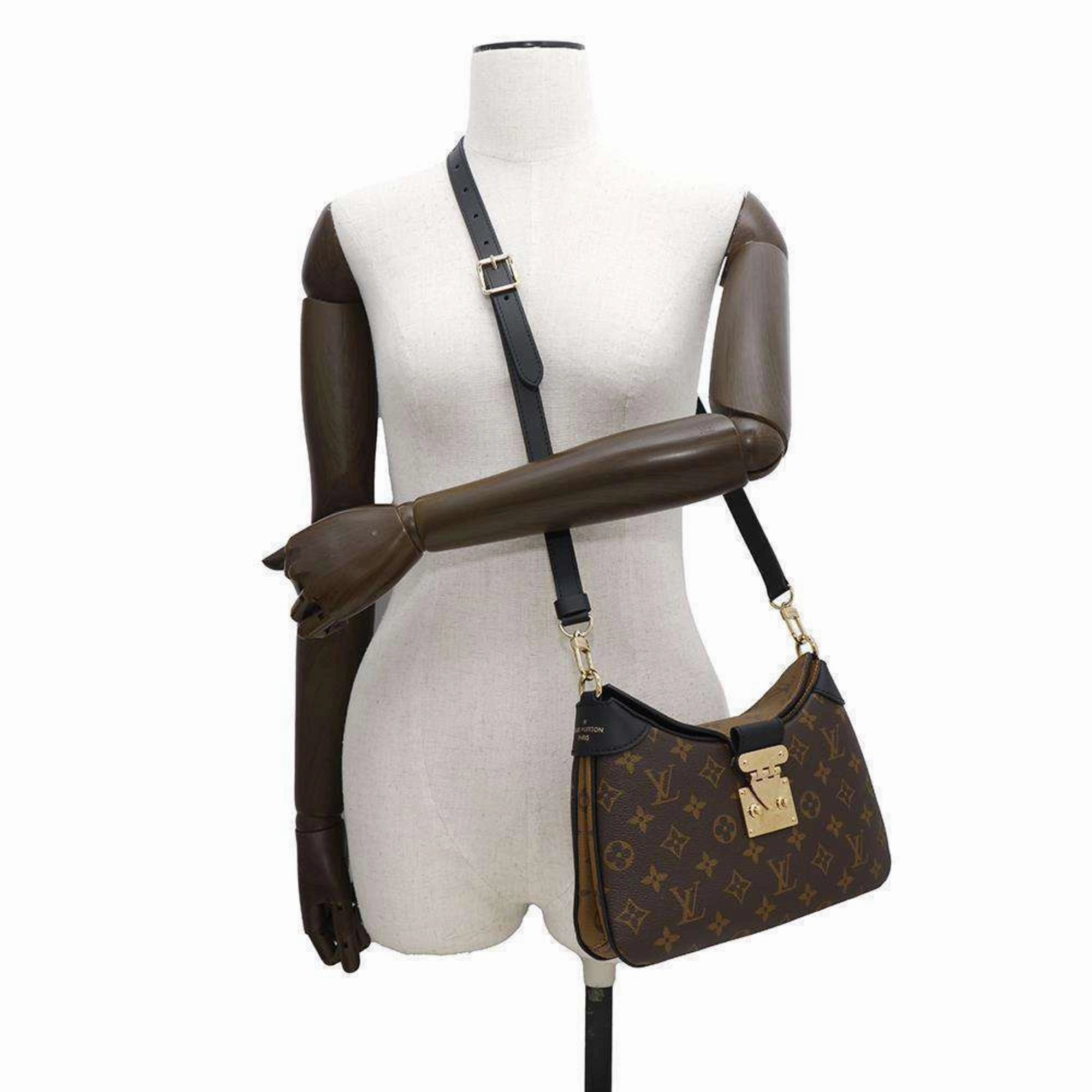 Louis Vuitton Noir Monogram Reverse Shoulder Bag (Pre-Owned)