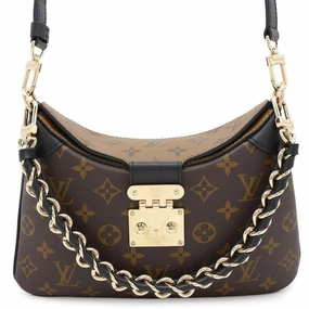 Louis Vuitton Noir Monogram Reverse Shoulder Bag (Pre-Owned)