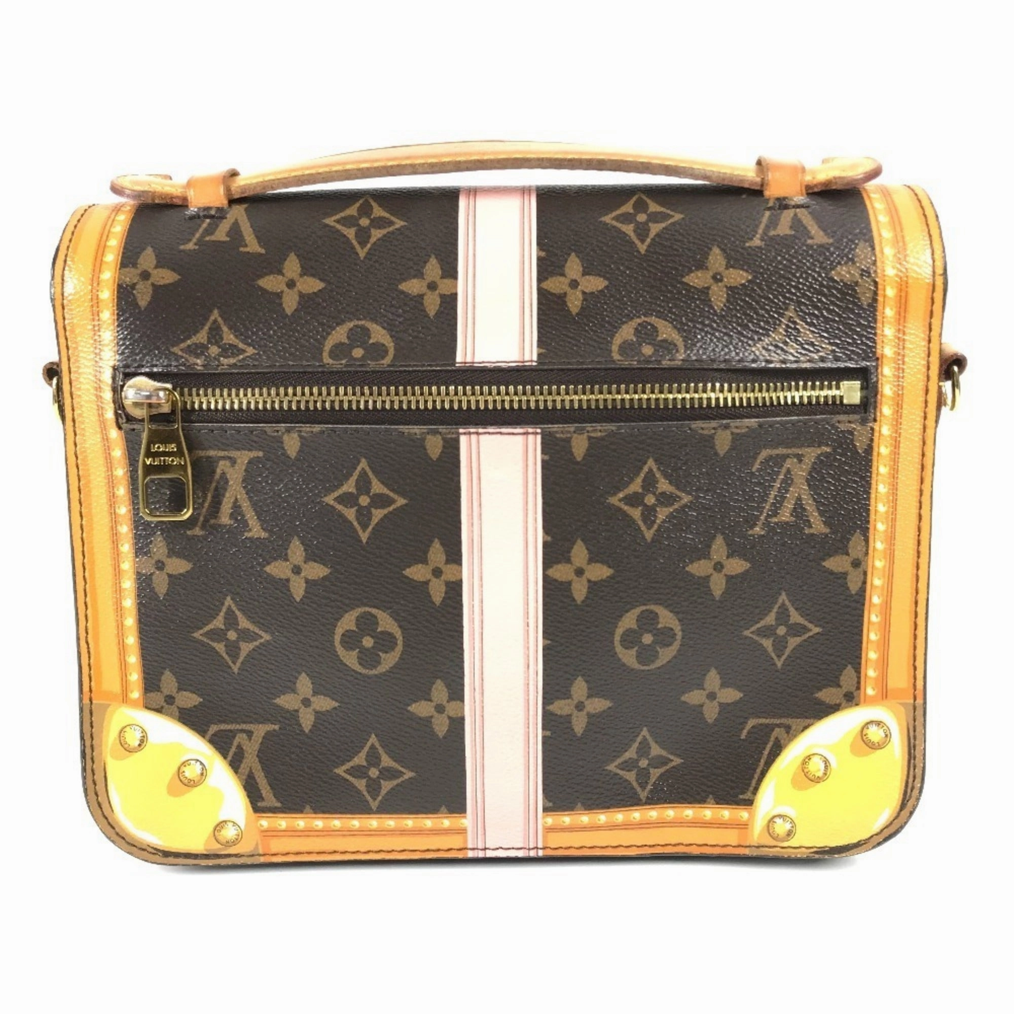 Louis Vuitton pink Monogram Canvas Handbag Pochette Shoulder Bag (Pre-Owned)